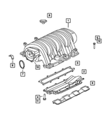 5037390AC - Engine 6.1L Eight Cylinder [ESF]: Intake Manifold for Mopar Image