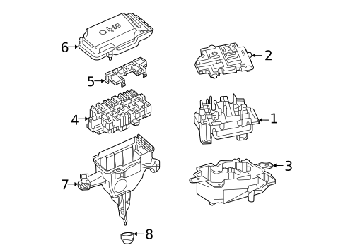 Fuse & Relay for 2021 Mercedes-Benz GLS63 AMG #1
