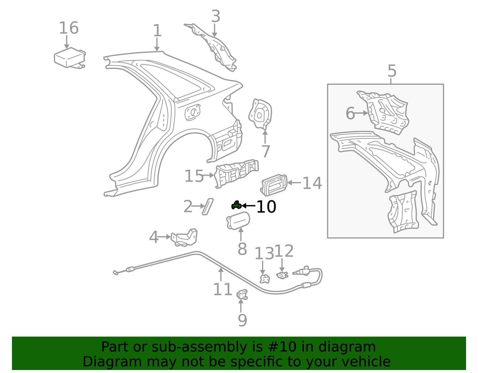 Genuine OEM Fuel Door Spring – Fits Lexus LX570 2008–2021 – Toyota 77360-35040 5 thumbnail image