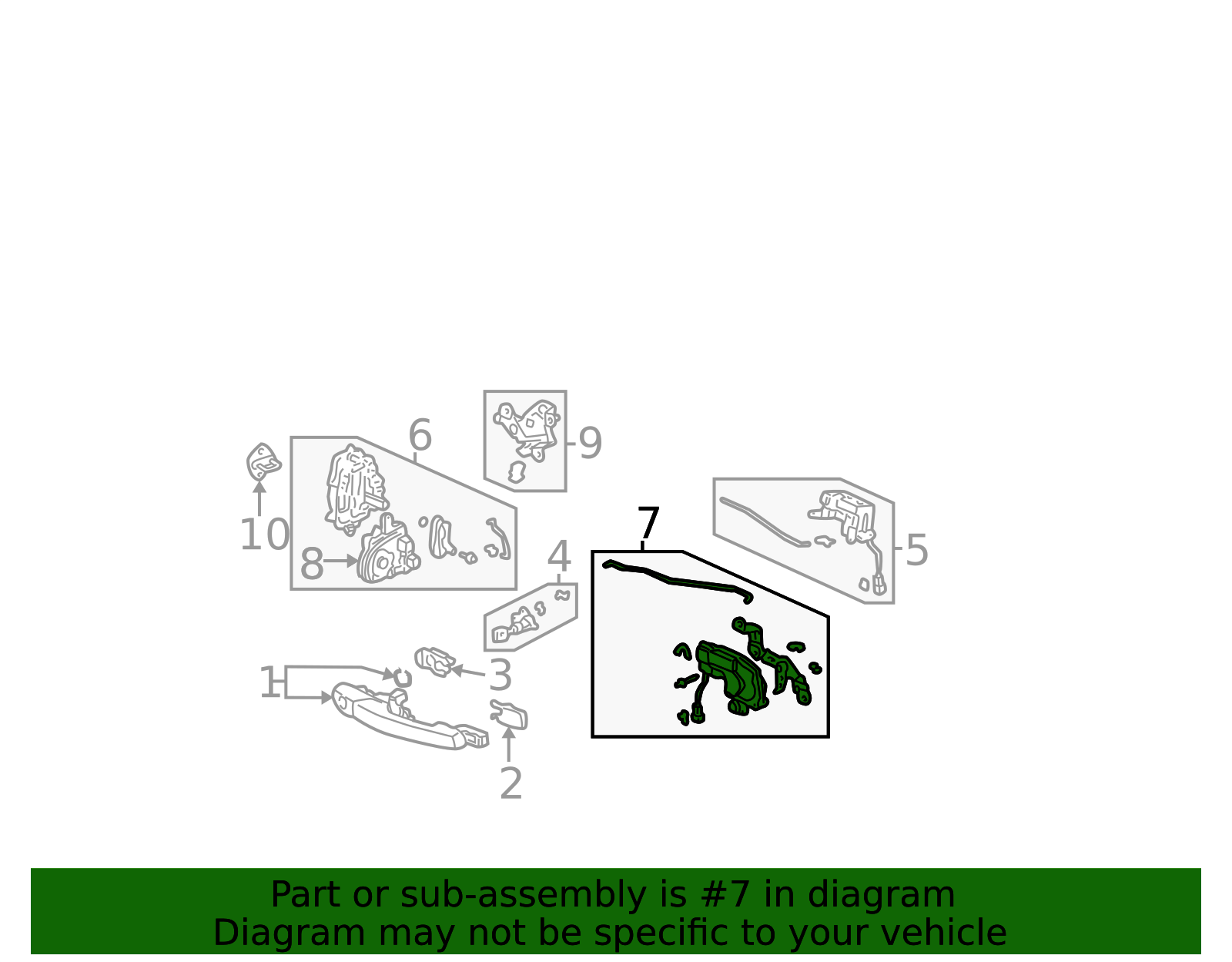 OEM 2002-2006 Honda CR-V Trunk Lock Actuator Motor 74811-S9A-J01 ...