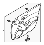 GMN668420E13 - : Door Trim Panel - Passenger Side (RH) for Mazda: 6 Image