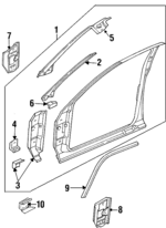4797443AB - Body: Uniside Assembly for Dodge: Ram 1500, Ram 2500, Ram 3500 Image