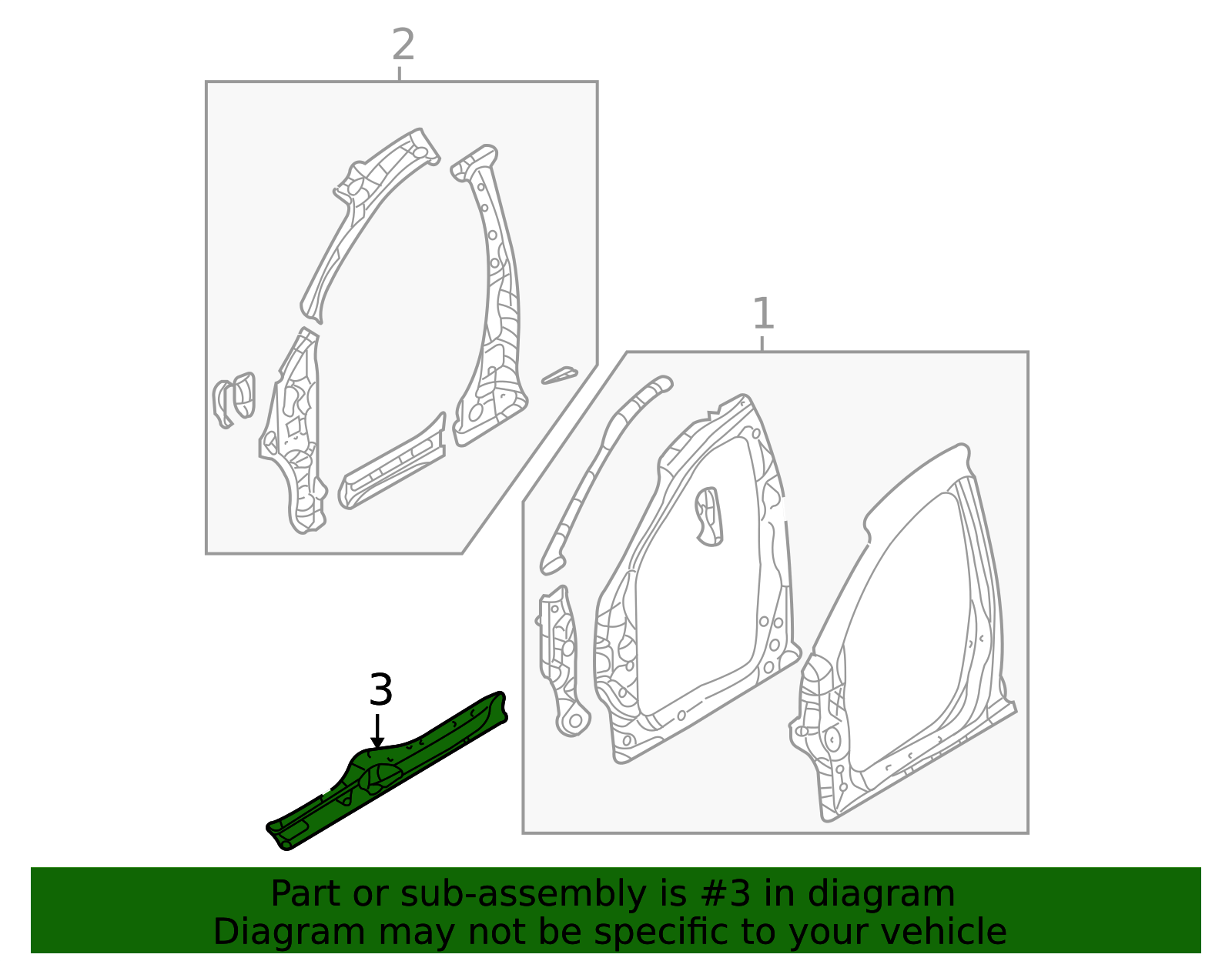 65301-4D500 - Inner Rocker 2006-2012 Kia Sedona | Kia.Parts Store