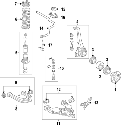Front Suspension for 2021 Toyota Tundra #0