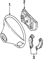 1294601903 - Steering: Steering Wheel for Mercedes-Benz Image