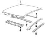 22588086 - Body: Roof Panel for Buick: Skylark | Oldsmobile: Achieva | Pontiac: Grand Am Image