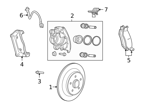 Brake Components for 2009 Dodge Durango #1
