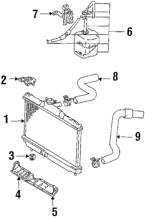 Radiator & Components for 1986 Toyota Celica #0