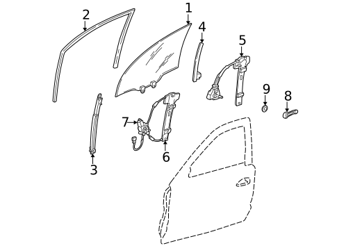Front Door for 2005 Honda Civic #1