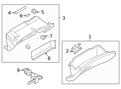 Glove Box for 2019 INFINITI Q50 #0