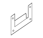 8D0201827C - Emission System: Leak Detect Pump Bracket for Audi: A4, A4 Quattro, A6, A6 Quattro, Allroad Quattro, RS4, S4, TT, TT Quattro, TT RS Quattro, TTS Quattro Image