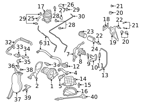 Emission Components for 2006 Audi TT Quattro #0