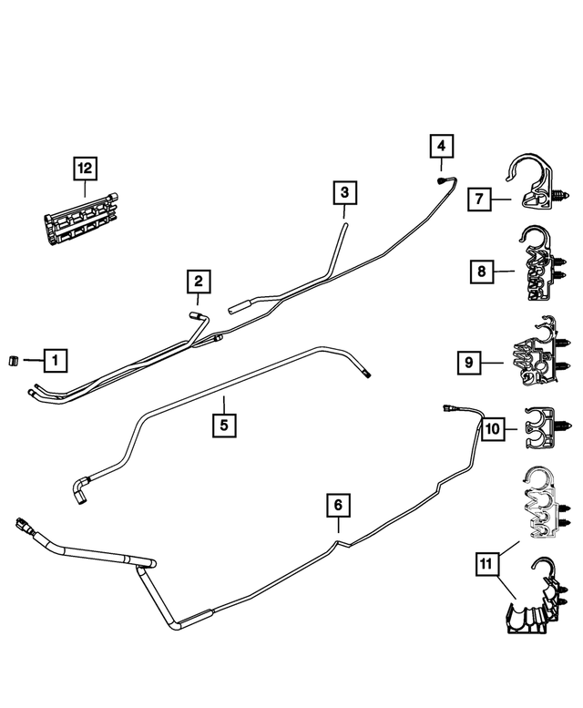 « 52122520AC –  : Alimentation De Carburant Tube pour Mopar Image »