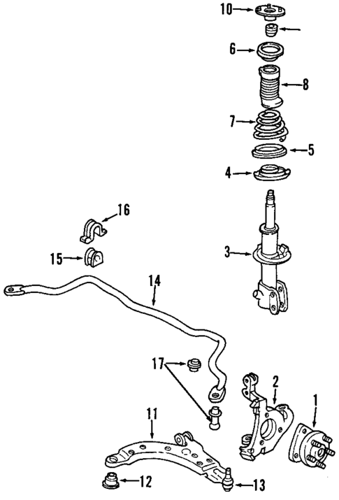 Front Suspension for 1998 Pontiac Grand Prix #0