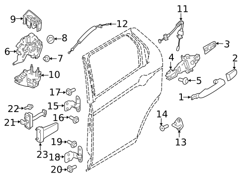Rear Door for 2021 Land Rover Discovery Sport #1