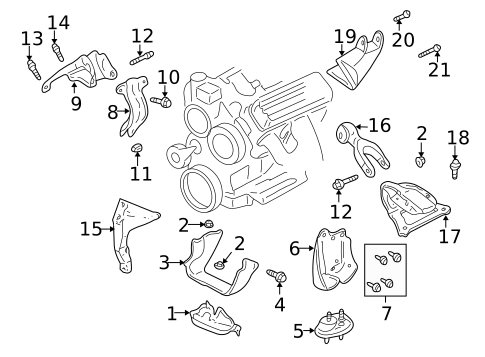 Engine & Trans Mounting for 2003 Chevrolet Impala #0