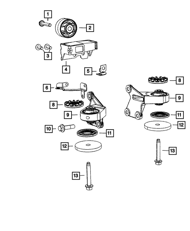 5273453AA - Electrical: Wiring Bracket for Mopar Image