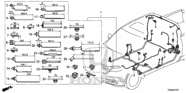 Wire Harness (4) for 2019 Honda Ridgeline #0
