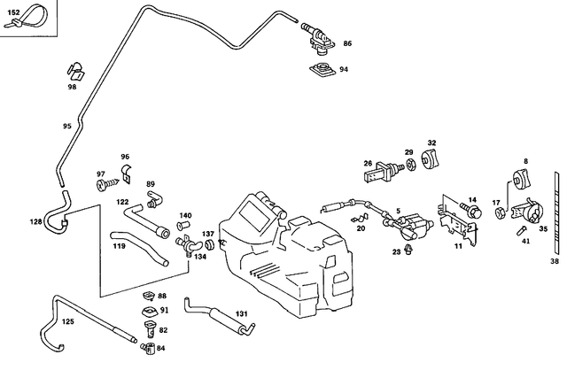 1268321188 - : Hose for Mercedes-Benz Image