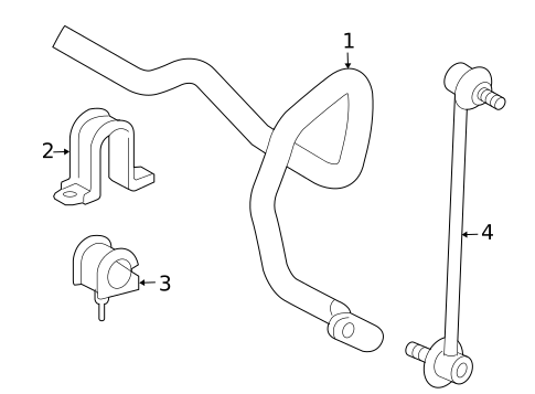 Stabilizer Bar & Components for 2006 Toyota Sienna #1
