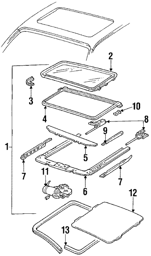 Sunroof for 1992 Oldsmobile Toronado #0