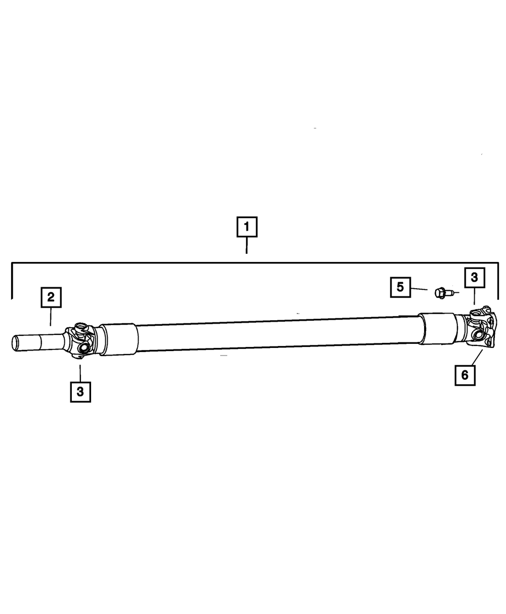 2003-2005 Dodge Drive Shaft Yoke 5114101AA | Mopar Online Parts