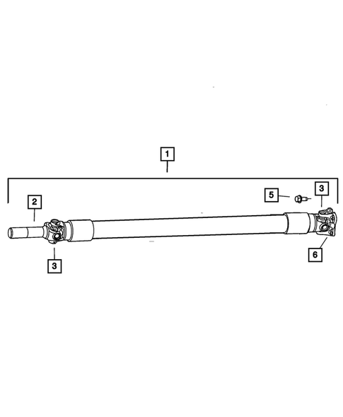 Propeller Shaft for 2005 Dodge Ram 3500 #3