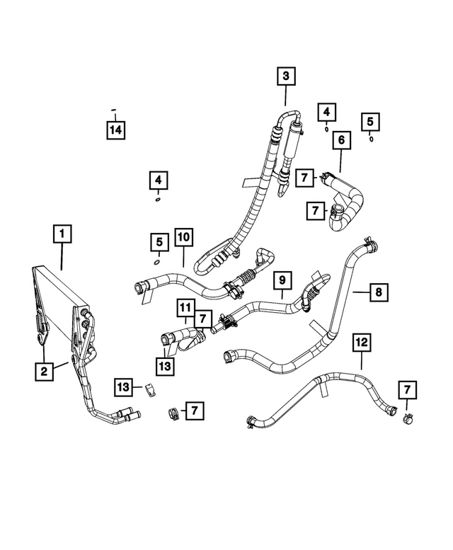 6506848AA - Steering: Heater Hose Clamp for Mopar Image