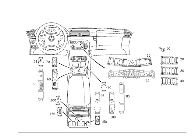 1409841629 - Electrical System: Screw, Special Shape for Mercedes-Benz Image image