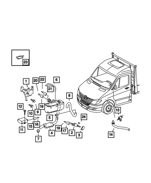 Air Conditioner and Heater Plumbing for 2008 Dodge Sprinter 3500 #1