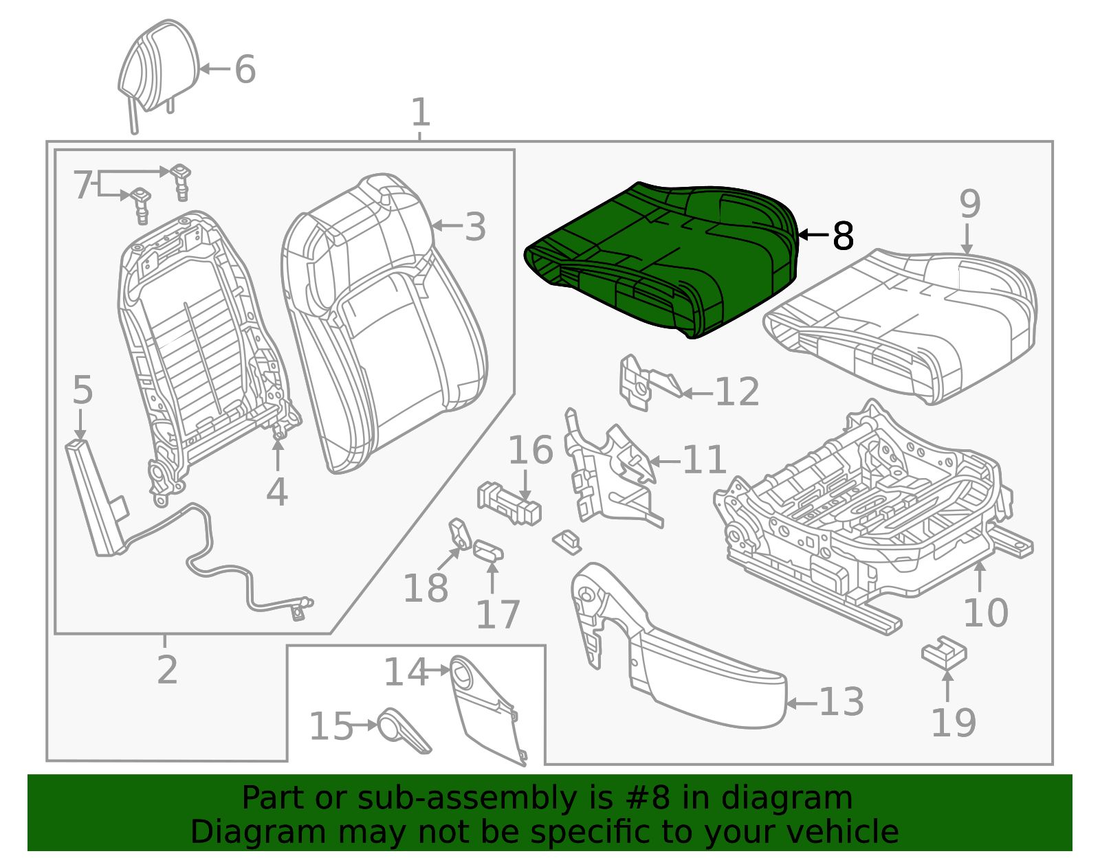 2025 Mazda CX-50 Seat Cushion Foam VB05-88-110-02 | OEM Parts Online