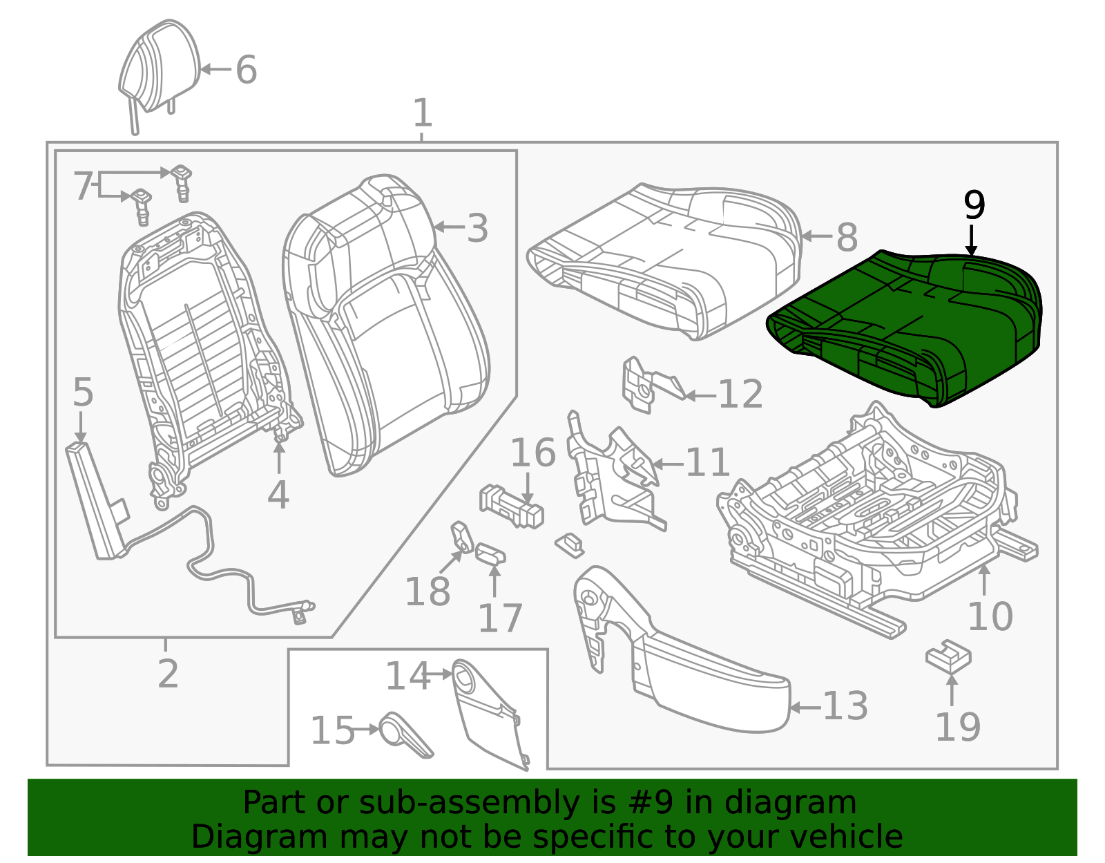 VB05-88-111-1F - Seat Cover 2025 Mazda CX-50 | Mazda-Parts