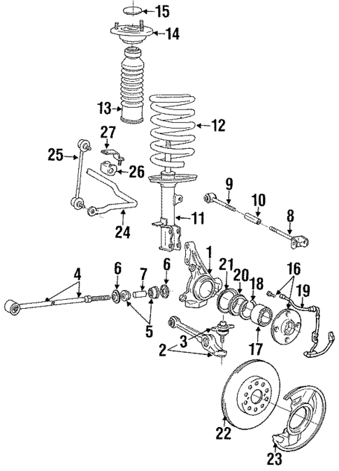 Rear Suspension for 1995 Toyota MR2 #0