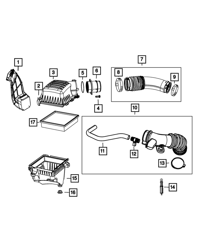 68202826AA - : Clean Air Hose for Mopar Image