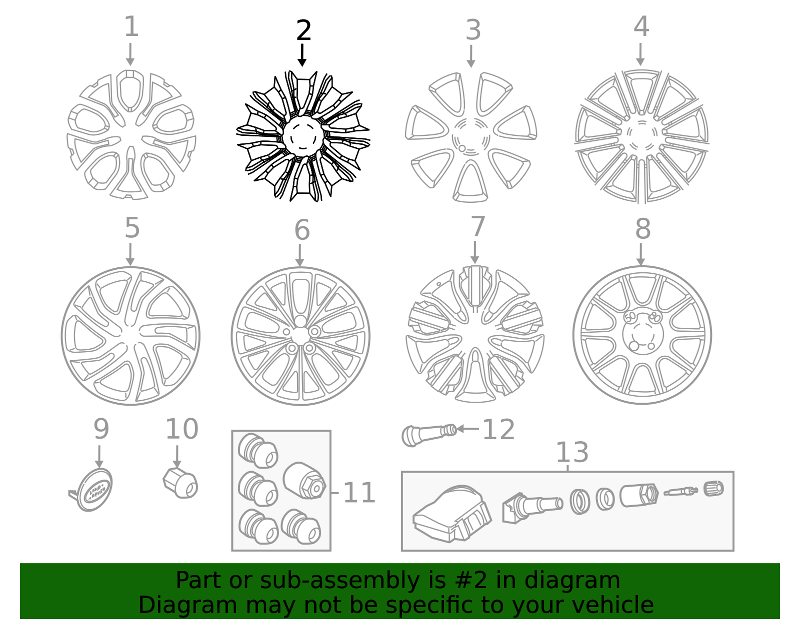 Genuine OEM Alloy Wheel, 21