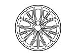 LR103598 - Suspension: Wheel, Alloy for Land Rover: Range Rover Sport Image