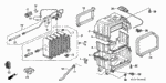 80201SV4A01 - Body/Air Conditioning: CASE, EVAPORATOR (UPPER) for Honda Image