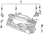 84004AA220 - Electrical: Headlamp Assembly for Subaru Image