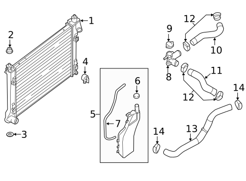 Radiator & Components for 2013 Nissan Sentra #0