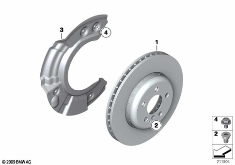 Front Brake / Brake Disc for 2014 BMW Hybrid 5 #0
