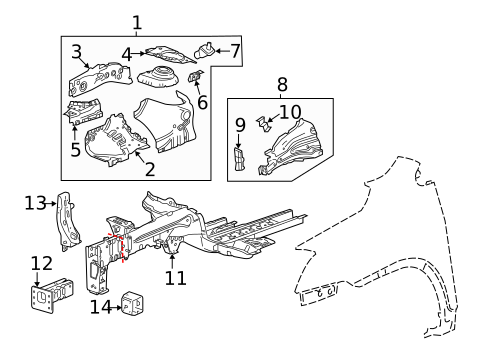 Structural Components & Rails for 2019 Chevrolet Trax #0