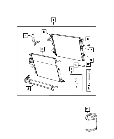 Radiator and Related Parts; Charge Air Cooler for 2025 Ram 1500 #9