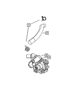 6503422 - Steering: Supply Hose Clamp for Chrysler: 300, Aspen, Town &amp; Country, Voyager | Dodge: Caravan, Challenger, Charger, Durango, Grand Caravan, Magnum, Neon, Ram 1500, Ram 2500, Ram 3500, Viper | Jeep: Wrangler | Ram: 3500 Image