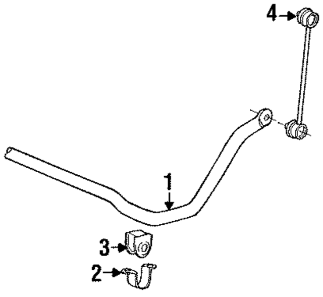 1991  1991 Toyota Suspension Stabilizer Bar 4881117060