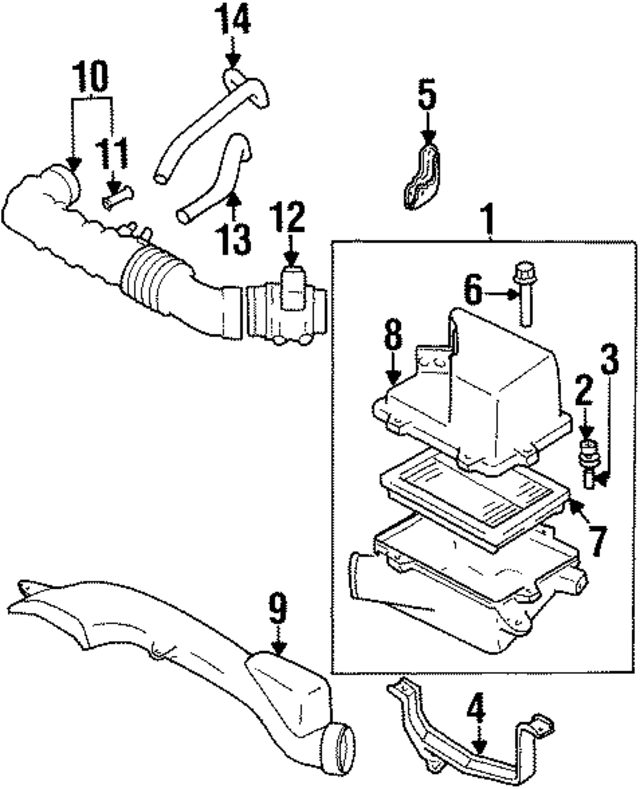 JE9613200C - : Intake Duct for Mazda Image