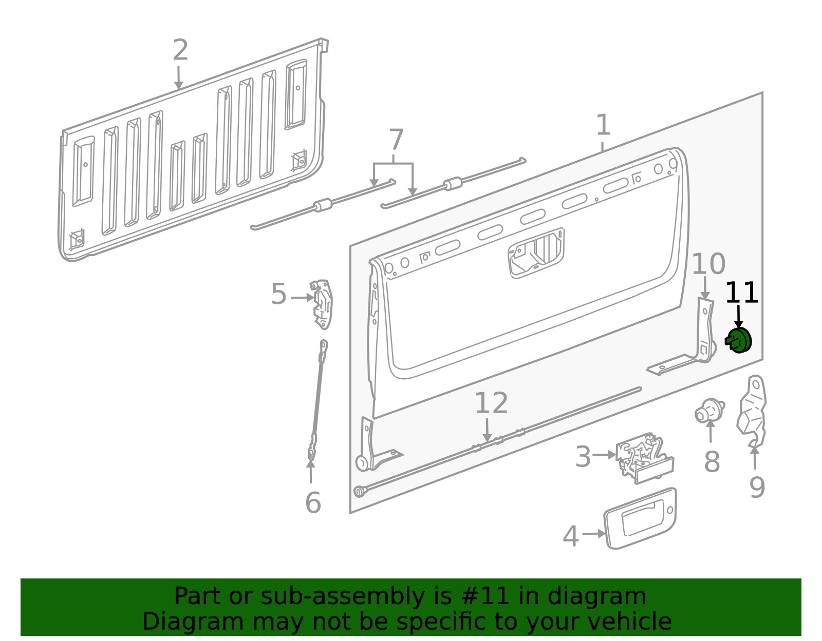 Tailgate Hinge Bushing 25815554 | OEM Parts Online