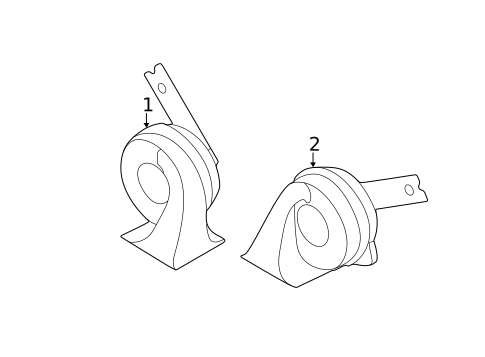 Horn for 2015 Kia Optima #0