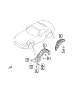68314558AA - Body Sheet Metal Except Doors: Hex Head Screw for Mopar Image