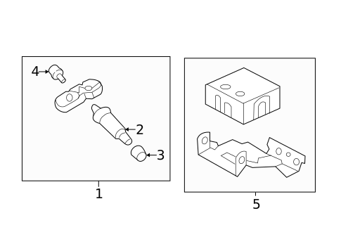 Tire Pressure Monitor Components for 2014 Hyundai Veloster #0