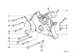 11141702543 - Engine: Timing Case Cover, Bottom for BMW Image